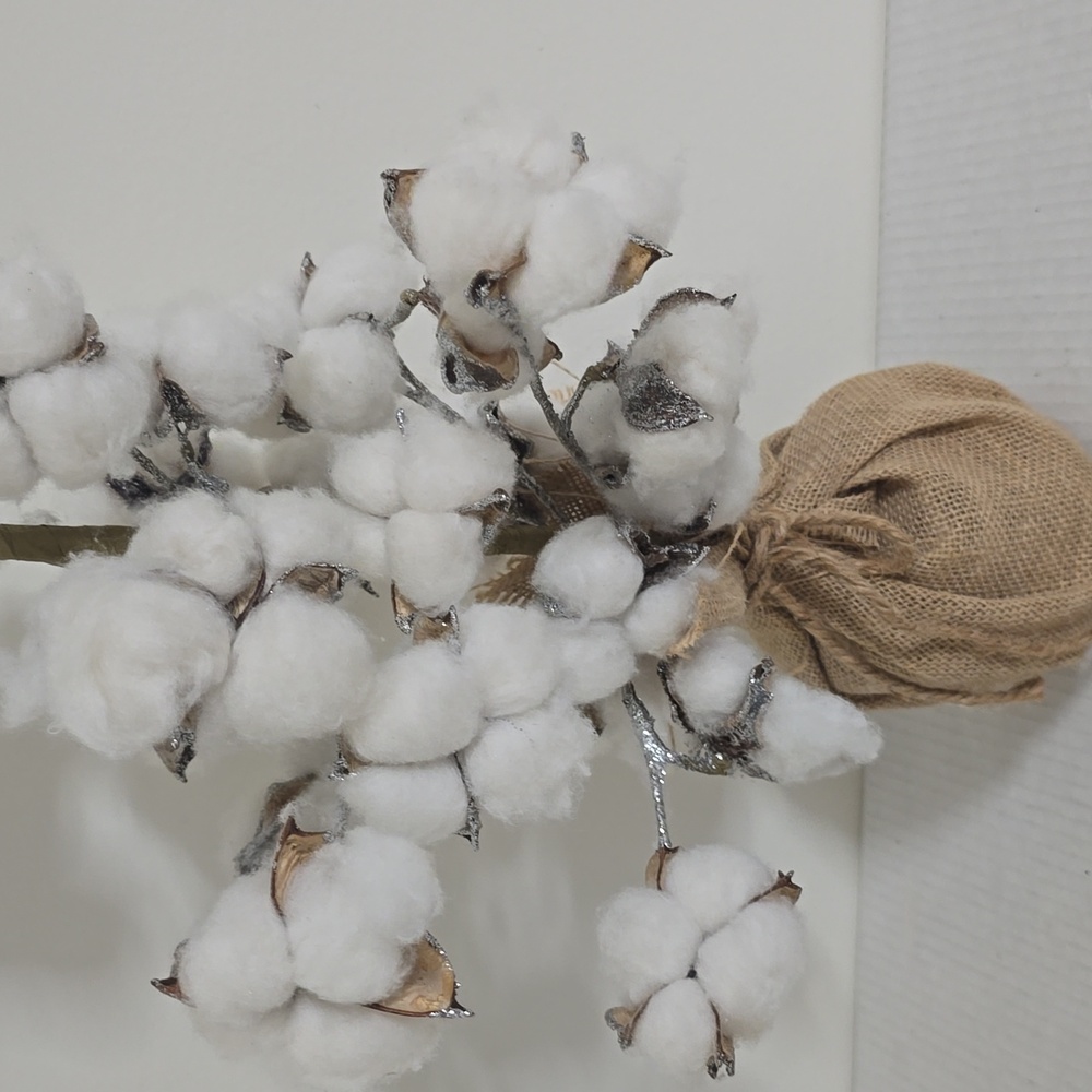 Rustic Cotton Tree with Burlap Base - Picture 16 of 16